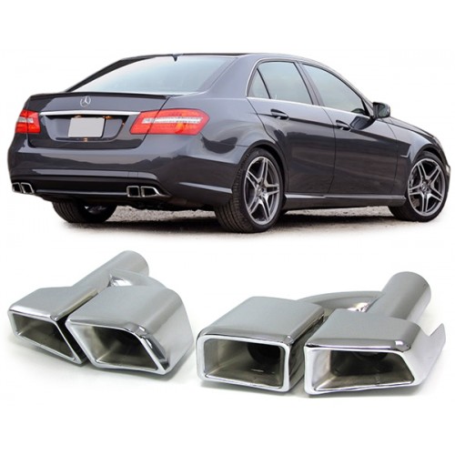 AMG Style μπούκες εξατμίσεως για Mercedes-Benz E-Class (W212)